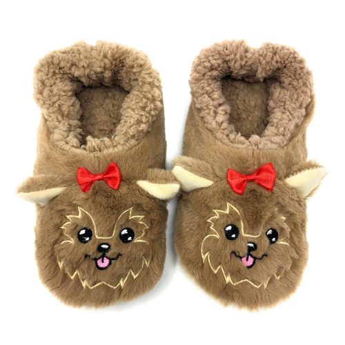 Yorkie Fluffy Sherpa Slippers | Women | Dog Slippers | Oooh Yeah! Socks