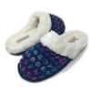 Mermaid Tail Purple Woven Slip On Slippers for Women