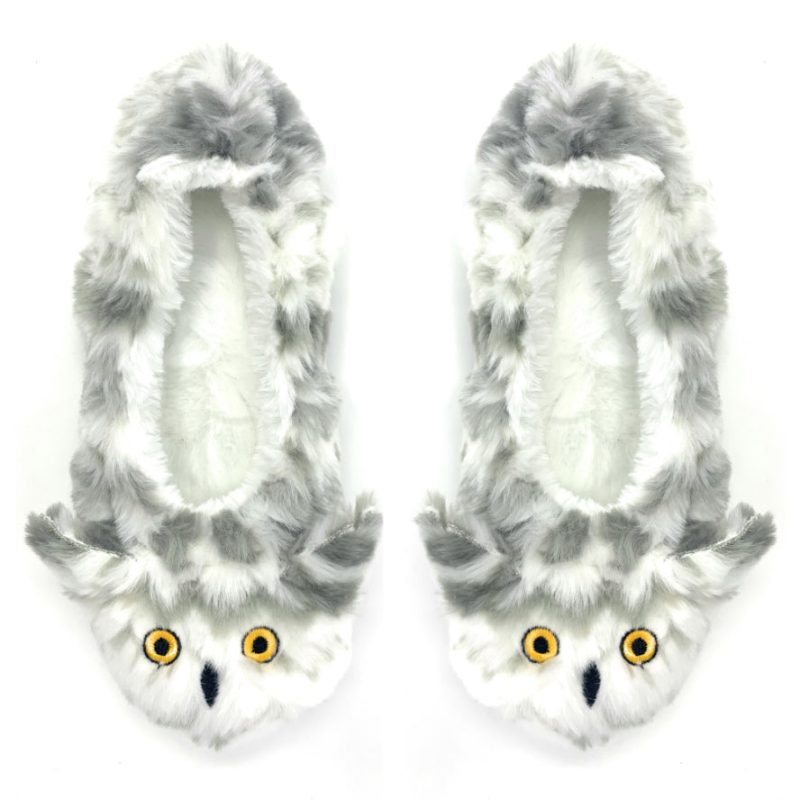 Owl Right Plush Slippers for Women