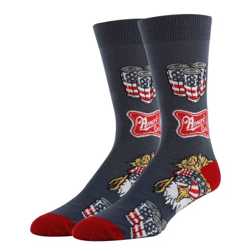 Ameri Can Socks | Funny Crew Socks for Men